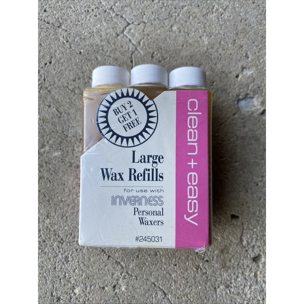 Clean+Easy Inverness Large Wax Refills 3pk #245031 Personal Waxer NOS 1993
